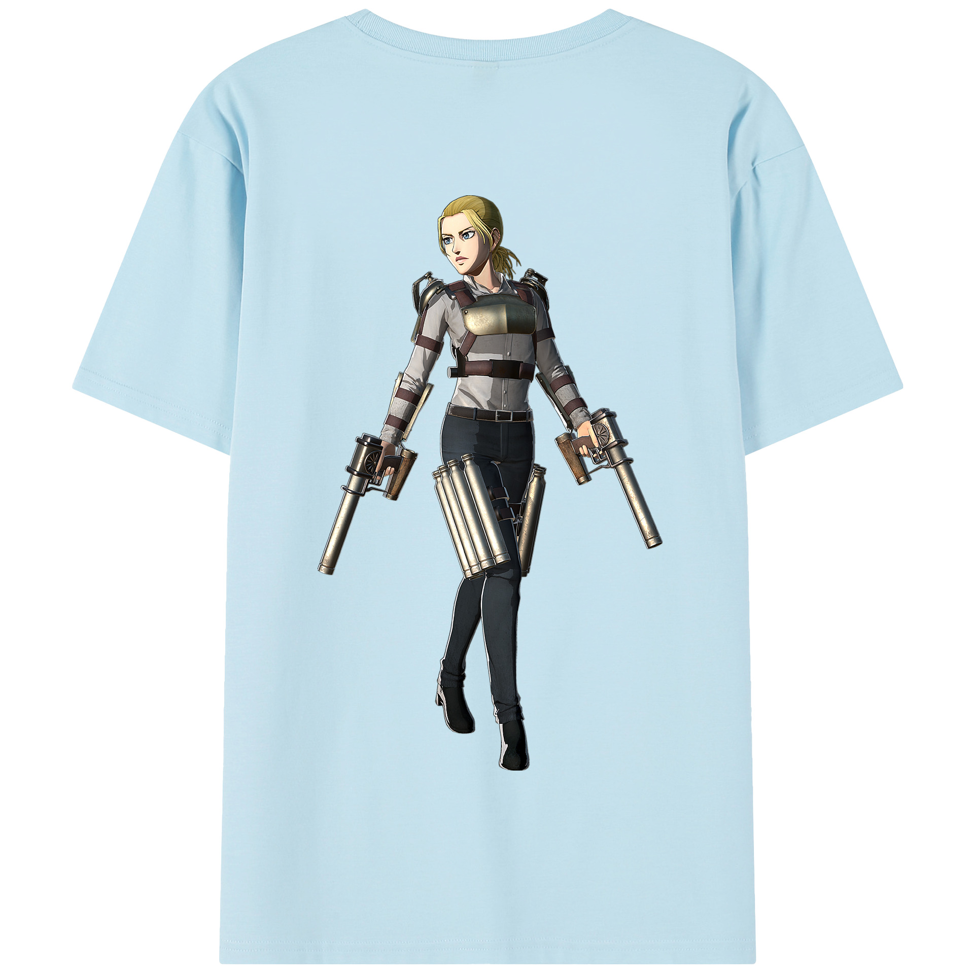 （画像用） 進撃の巨人 Attack on Titan 綿100％半袖Tシャツ（背面プリント）